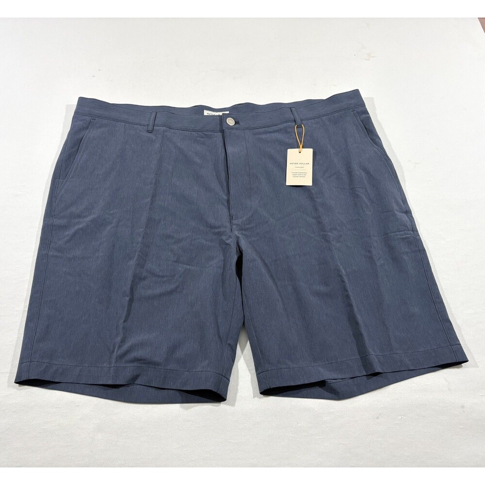 Peter Millar Shackelford Performance Shorts Mens Blue Crown Sport Golf Sz 42 NWT